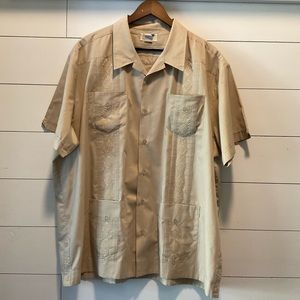 Vintage Havana • Cuban Guayabera Shirt •  XXL